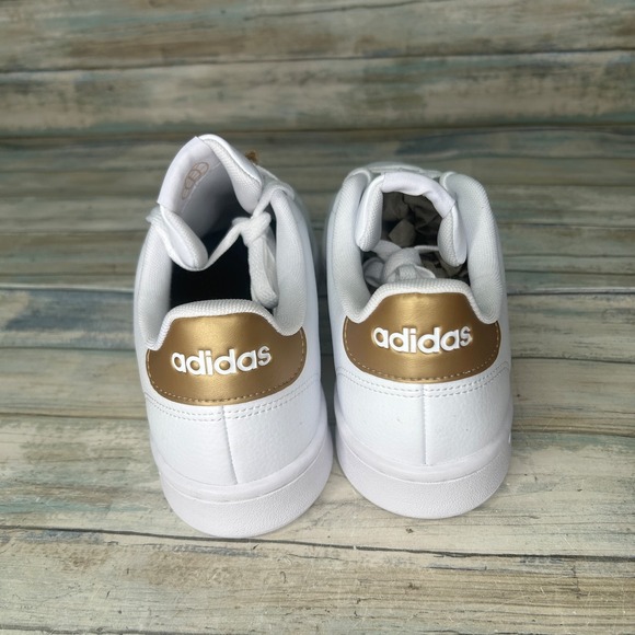 Adidas Women Advantage Shoes Sneakers Size 10 Tennis GW4845 White - Picture 6 of 7